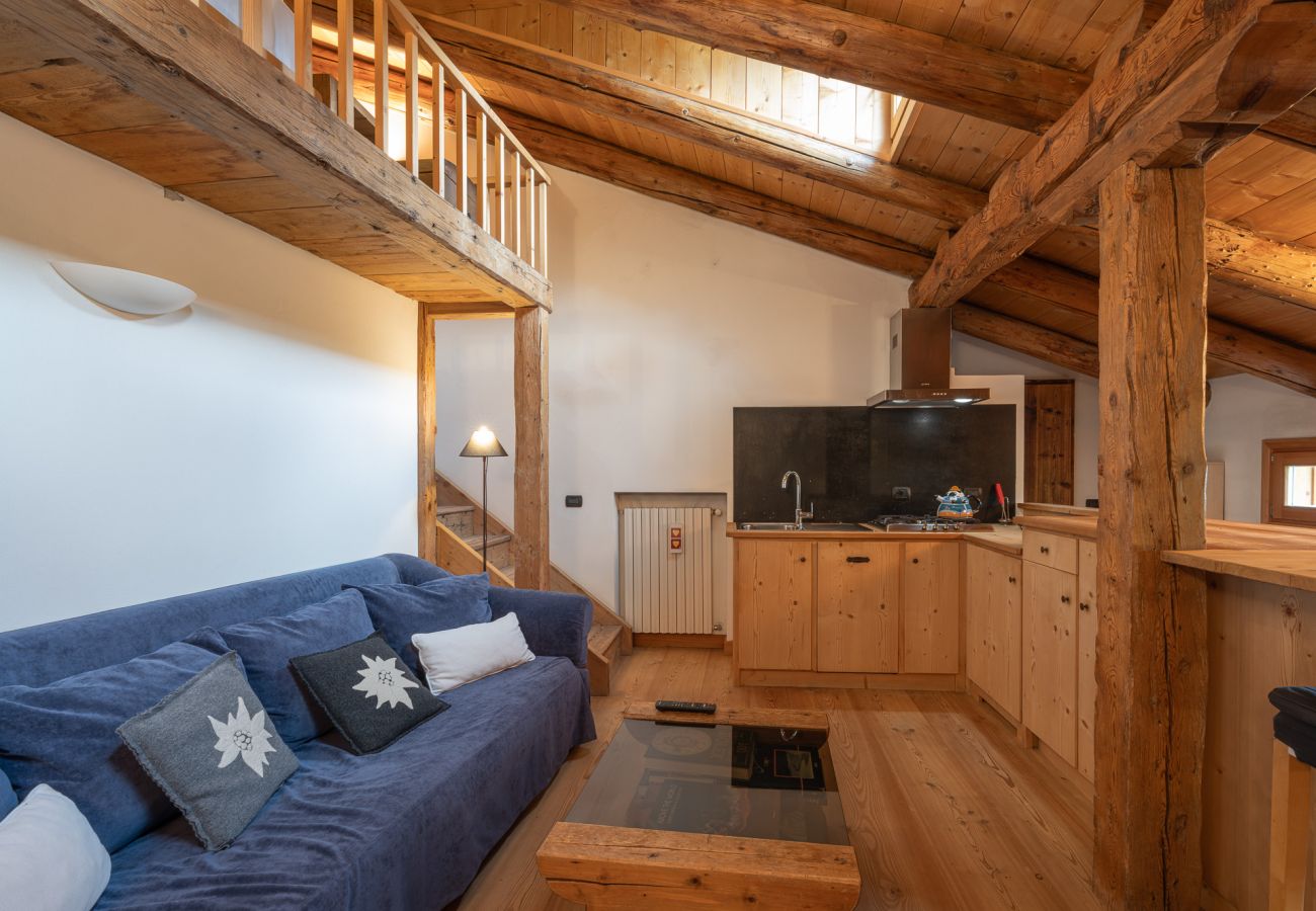 Ferienwohnung in Cortina d´Ampezzo - Il Covo, Zweizimmer-Dachgeschoss in Cortina