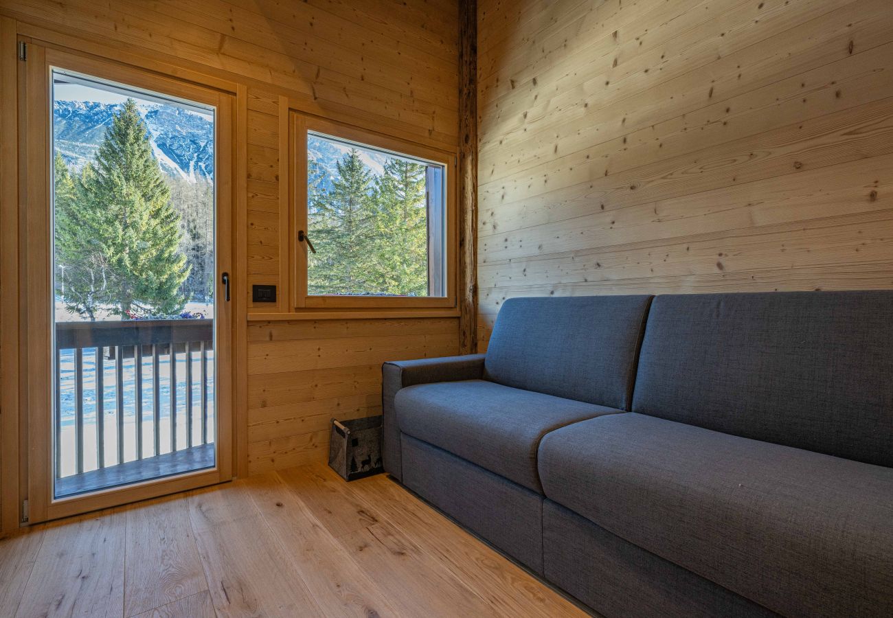 Ferienwohnung in Cortina d´Ampezzo - Casa Rocchetta, mit Blick auf die Dolomiten